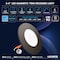 Luxrite 3-4 Inch LED Flush Mount & Recessed Light 5CCT 650LM Dimmable J-Box or 4 Recessed Can Bronze, 4PK LR24980 LR24982-4PK - alternate 3